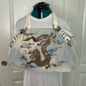 Sharif Embroidered Dragon Tote
